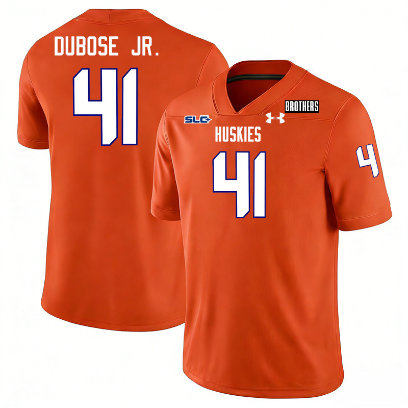 Houston Christian Huskies #41 Sean Dubose Jr. College Football Jerseys,Uniforms-Orange